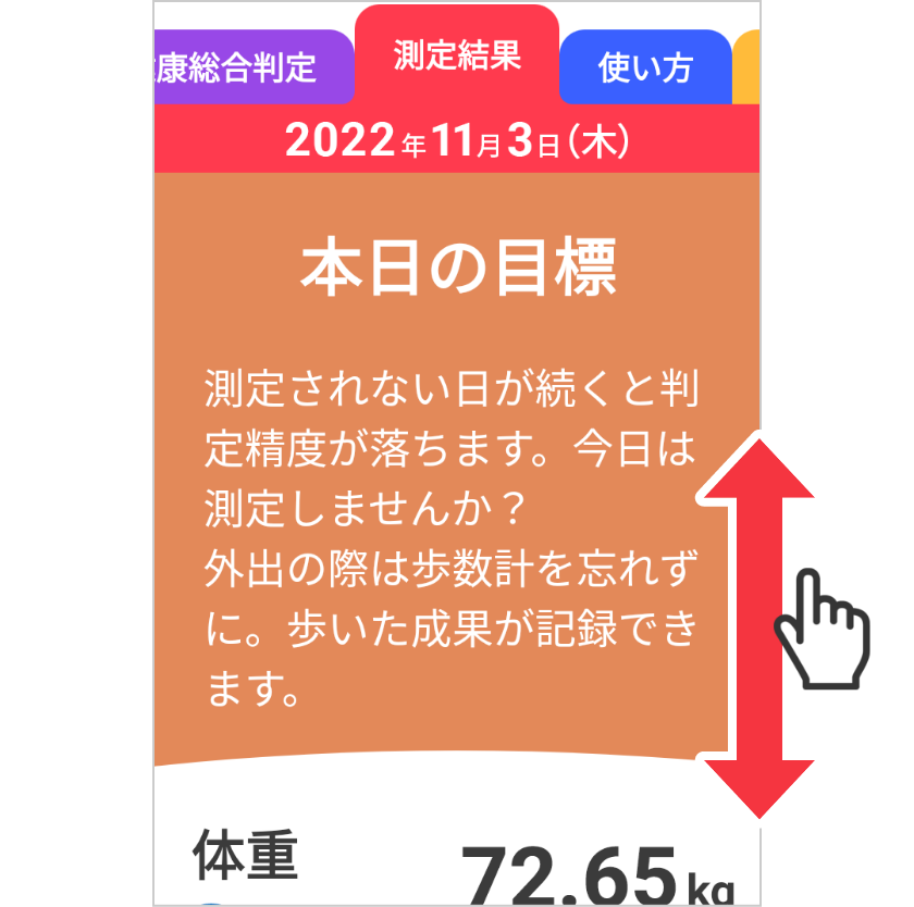 機器で計測した結果