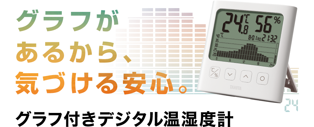 グラフ付きデジタル温湿度計