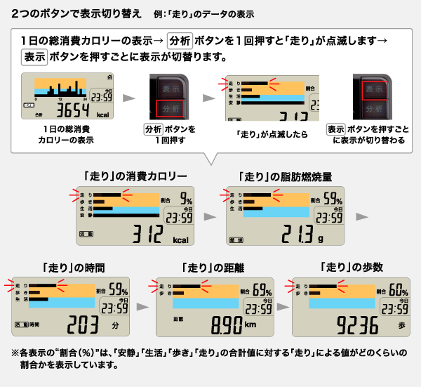 活動量計 カロリズムエキスパートプラス AM-143｜活動量計カロリズム