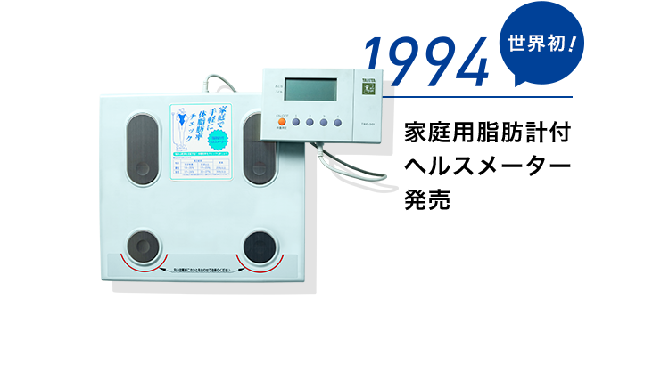 1994 家庭用脂肪計付ヘルスメーター発売